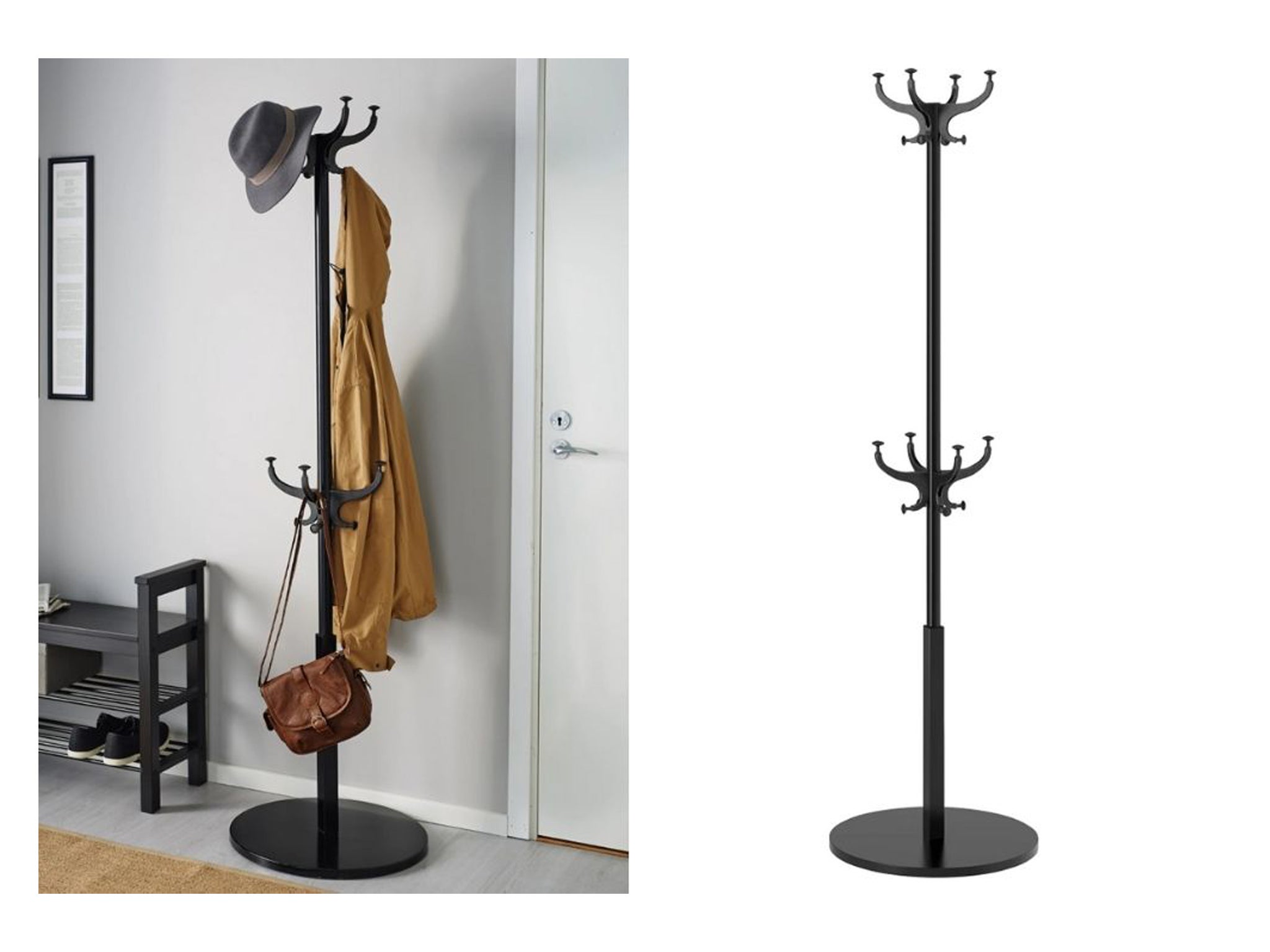 Heavy duty shop coat stand